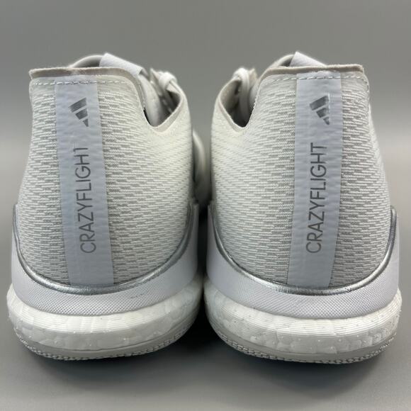 Adidas Crazyflight Women Size 6 White Silver Volleyball Shoes IG3970 NEW - Picture 4 of 6